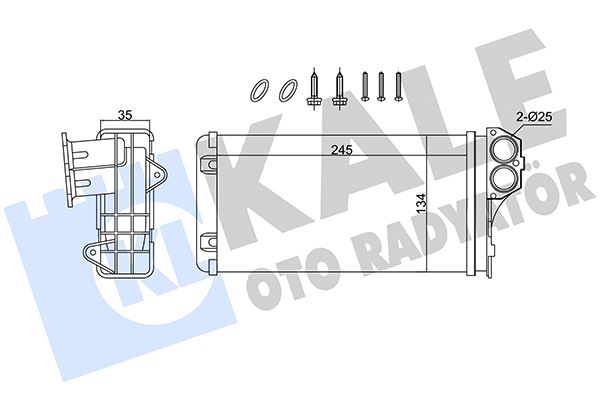 MGA-81315 Kalorifer Radyatoru Peugeot 206 99-